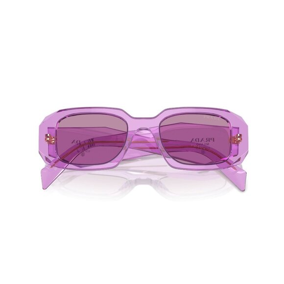 New PRADA Violet Rectangle PR 17WS 13R07Q Sunglasses Women - Picture 4 of 6